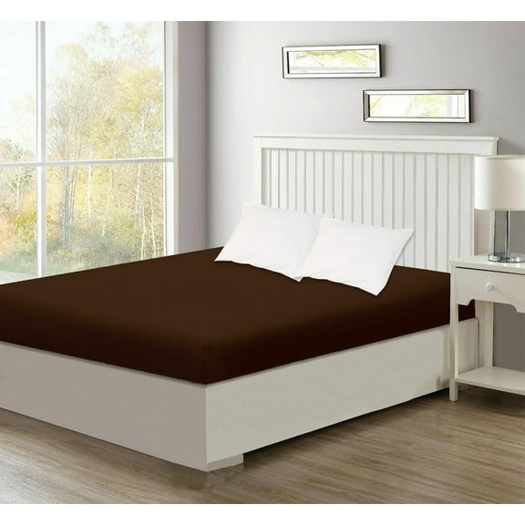 Egyptian Cotton Fitted Sheet Super Soft 16'' Deep Pockets Queen/King