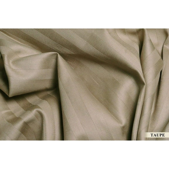 Egyptian Cotton Full Sleeper Sofa Bed Sheet Set 400 Thread Count 54"x72"x6" Taupe Striped