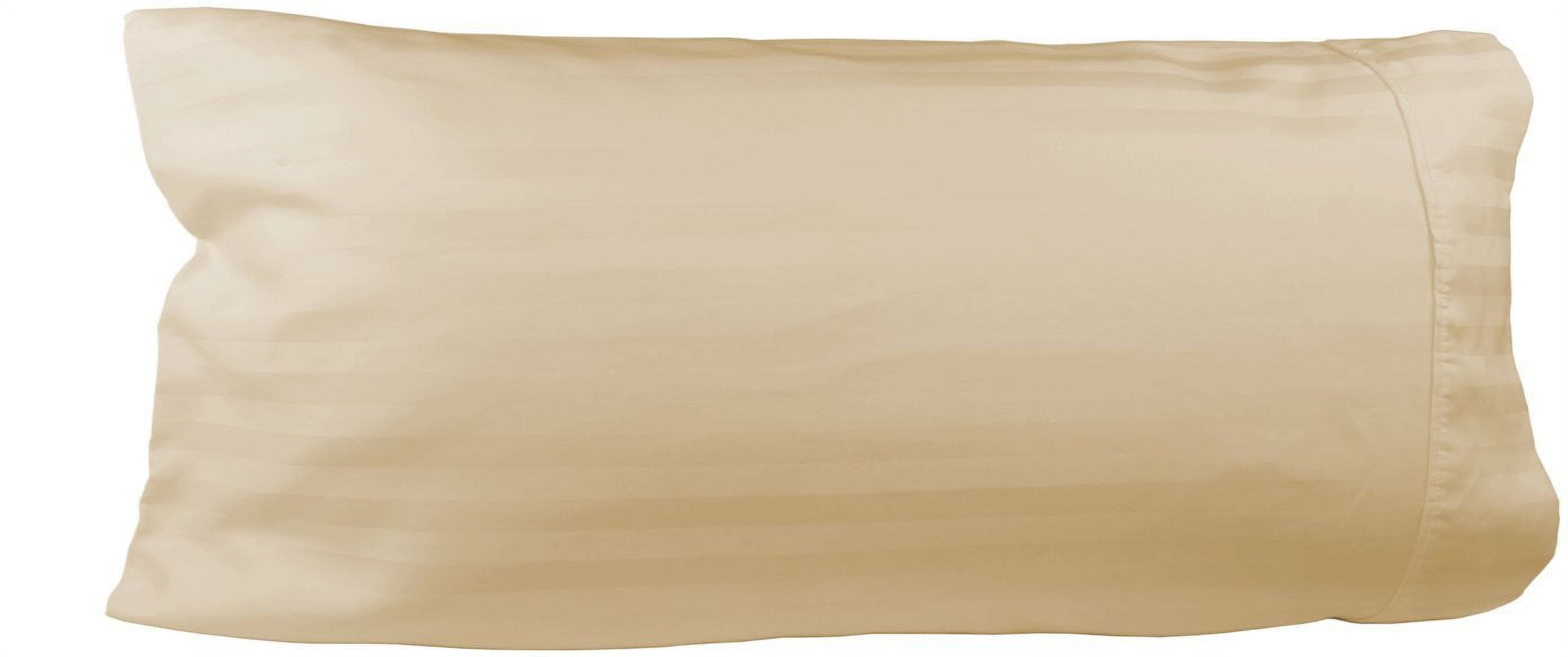 Egyptian Cotton Luxury Striped 540 Thread Count Body Pillow Cover, 21 x