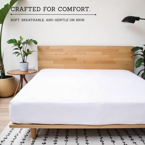 Egyptian Cotton Queen Fitted Sheet Only 800 Thread Count Sateen Weave Soft Breathable Cooling White