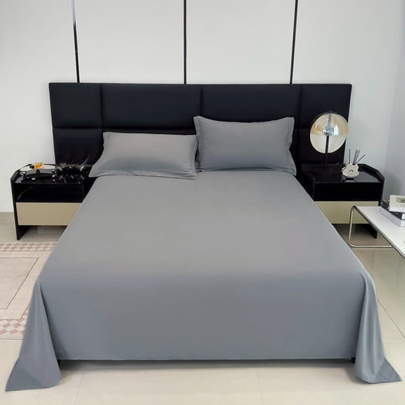 Egyptian Cotton Sheets Queen Size, 1Pc Sheet Set Soft Luxury Bed Sheets for Queen Size Bed, Sateen Weave Hotel Sheets, 16'' Elasticized Deep Pocket