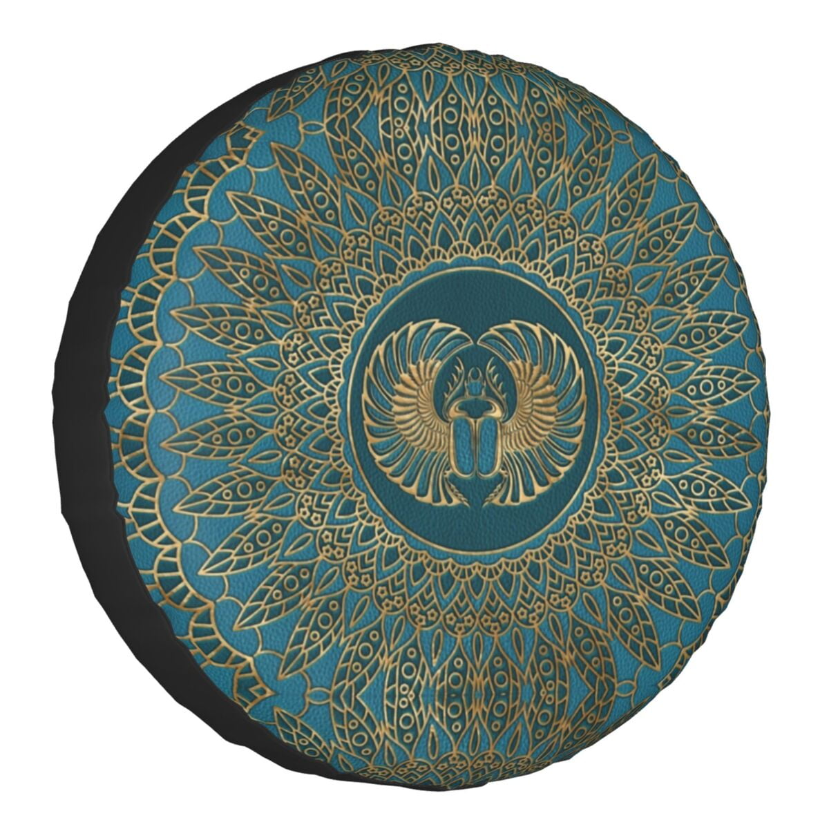 Egyptian Cross Ankh Spare Tire Cover Case Ancient Egypt Hieroglyphics