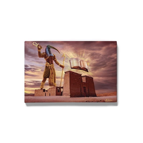 Egyptian Deity Wrapped Canvas  -Anthony Chirstou Designs,