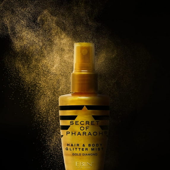 Egyptian Diamond Hair Face Body Glitter Mist Shiny Spray Gold