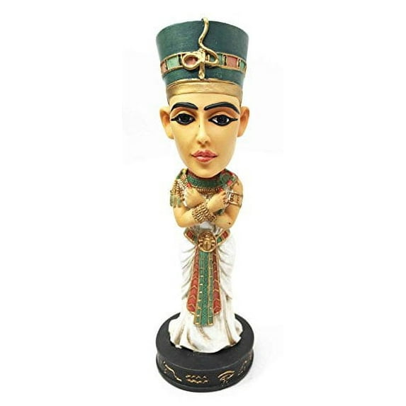 Egyptian Dynasty Queen Ruler Nefertiti Wife Of Pharaoh Bobblehead Figurine Egypt Toy Collectible