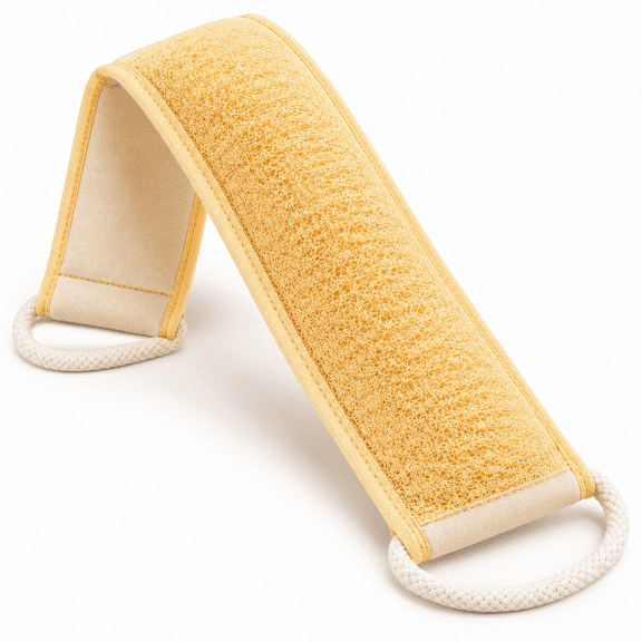 Egyptian Extra-long Loofah Scrubber, 3-pack, rectangular design for easy gripping