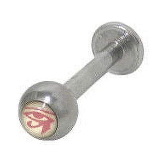 Egyptian Eye Logo Labret Monroe 14G Surgical Steel Lip Jewelry