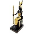 thumbnail image 1 of Egyptian Goddess Isis Iset Deity of Motherhood Magic Sitting On Throne Figurine, 1 of 4