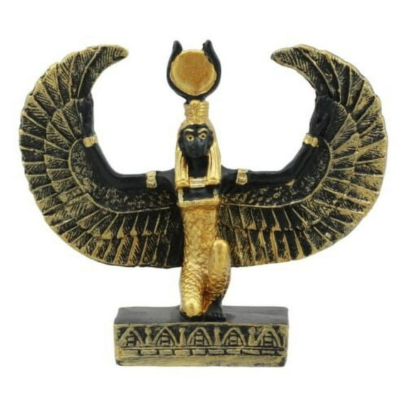 Egyptian Goddess Of Magic Isis With Open Wings Dollhouse Miniature Statue
