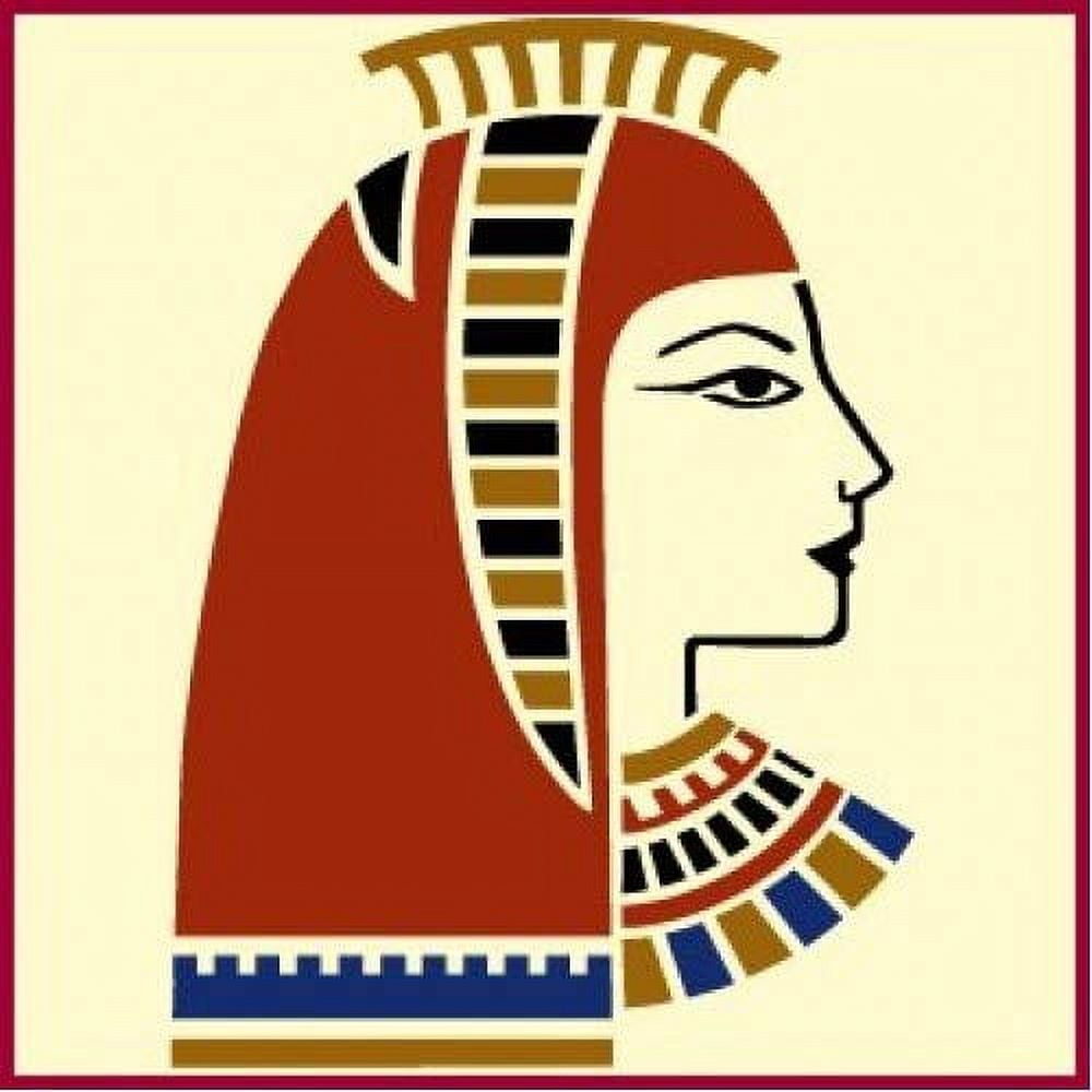 Egyptian Goddess Stencil Hieroglyphics Classic Egyptian Symbol