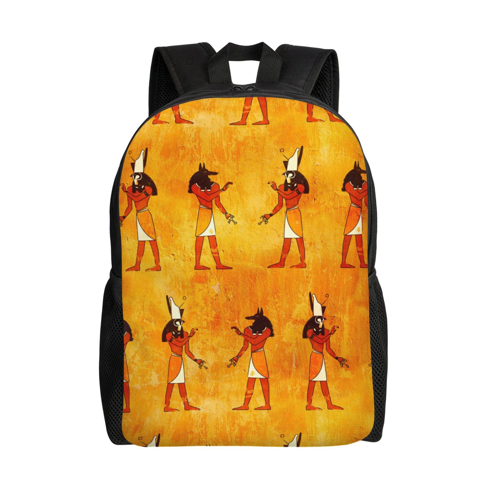Egyptian Gods Anubis And Horus Africa Travel Backpack for Men Women 15.