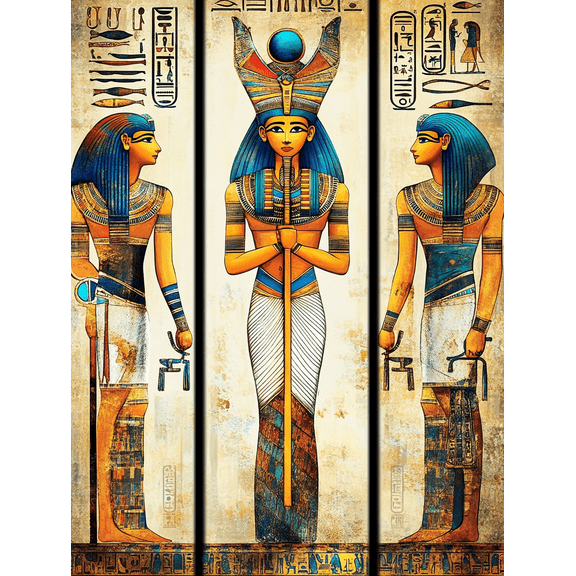 Egyptian Gods and Goddesses Canvas PaintingSuitable for Living RoomBedroomOfficeStudyHotel Decoration