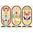 thumbnail image 1 of Egyptian Hieroglyphic Stencil 8.3x11.7inch Reusable Egypt Cartouche Painting Template, 1 of 9