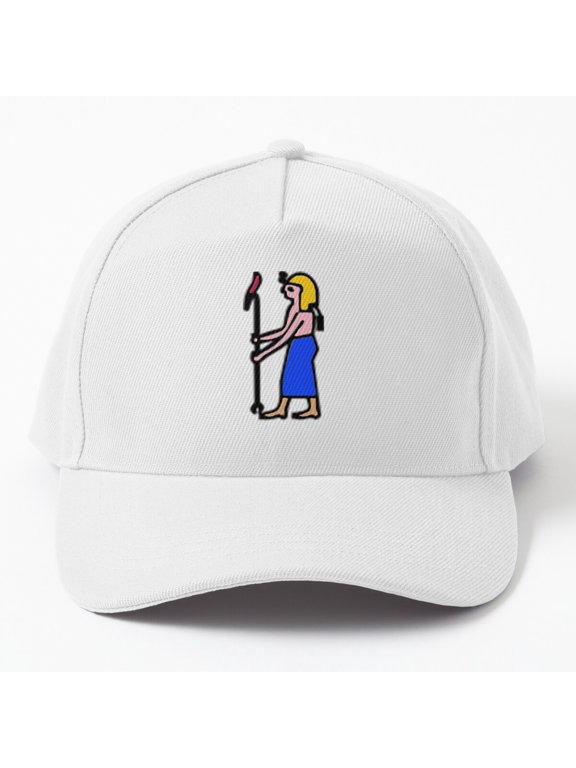 Egyptian Hieroglyphics Baseball Cap, Pharaoh Warrior Pyramid Nile Graphic Design, Classic Hat
