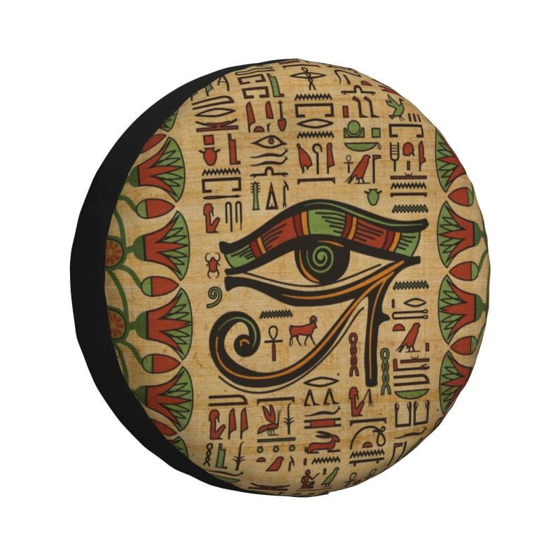 Egyptian Hieroglyphs And Deities Spare Wheel Tire Cover for Grand