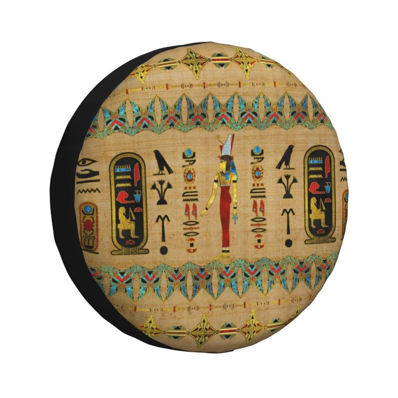 Egyptian Hieroglyphs And Deities Spare Wheel Tire Cover for Grand