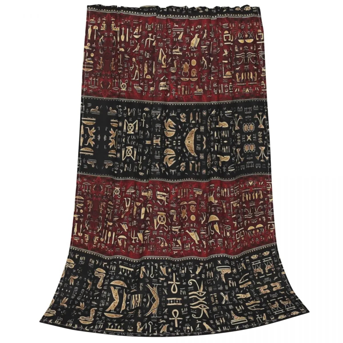 Egyptian Hieroglyphs Knitted Blankets Flannel Ancient Egypt Lightweight