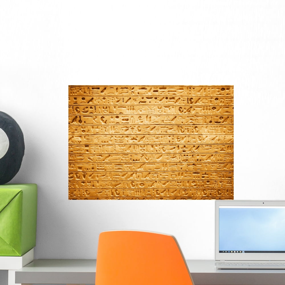Egyptian Hieroglyphs Wall Mural Decal Sticker, Wallmonkeys Peel & Stick ...