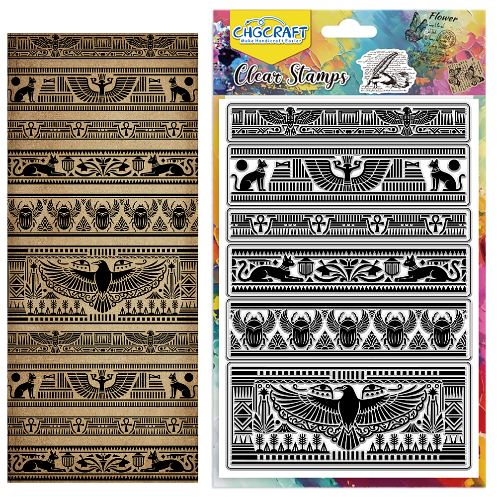 Egyptian Lace Clear Stamps Silicone Stamp Seal for DIY Scrapbooking and ...