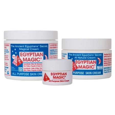 Egyptian Magic All Purpose Skin Cream Bundle - 4 oz Jar, 1 oz Jar and .25 oz Jar