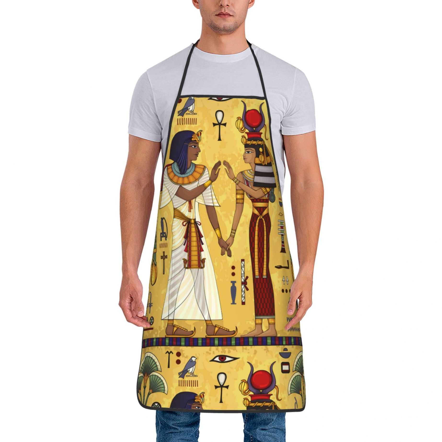 Egyptian MythologyAncient Culture Sing and Symbol Aprons for Women Men