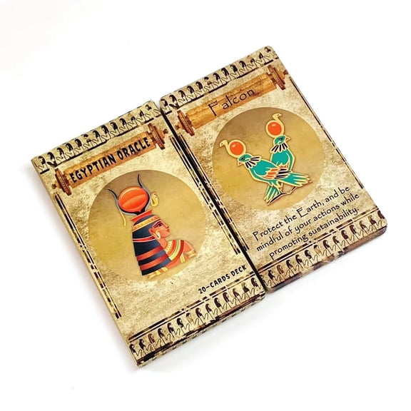 Egyptian Oracle Cards A 20 Cards Deck Inspirational Deck With Messages From The Divine Spirit of Egyptian Gods Cards Game