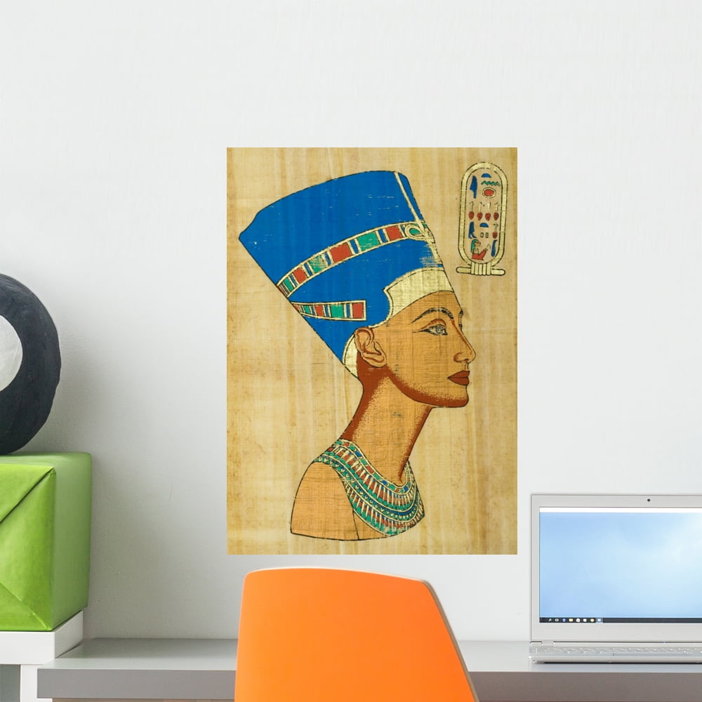 Egyptian Papyrus Portrait Wall Mural Decal by Wallmonkeys Vinyl Peel ...