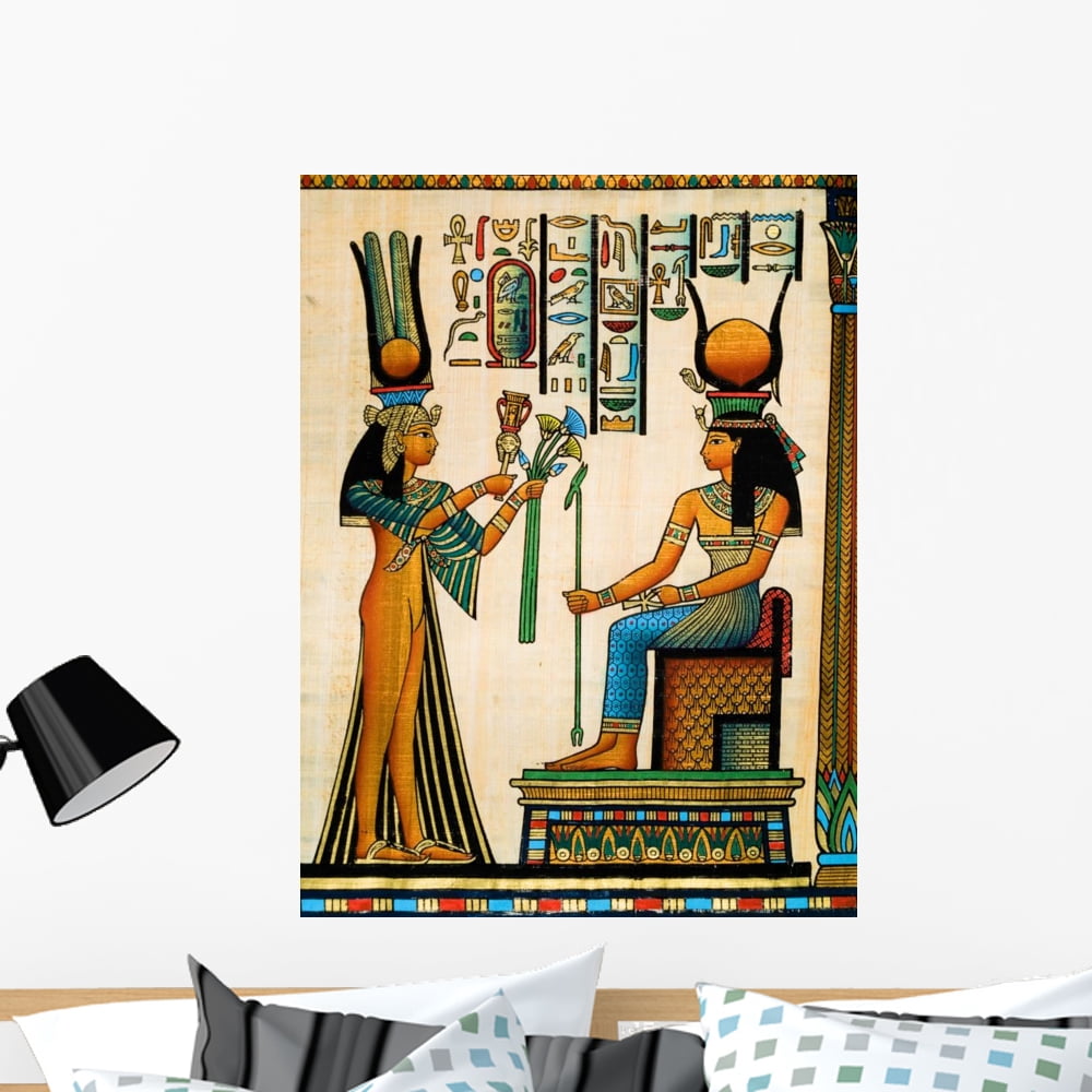 Egyptian Papyrus Wall Mural Decal by Wallmonkeys Vinyl Peel and Stick ...