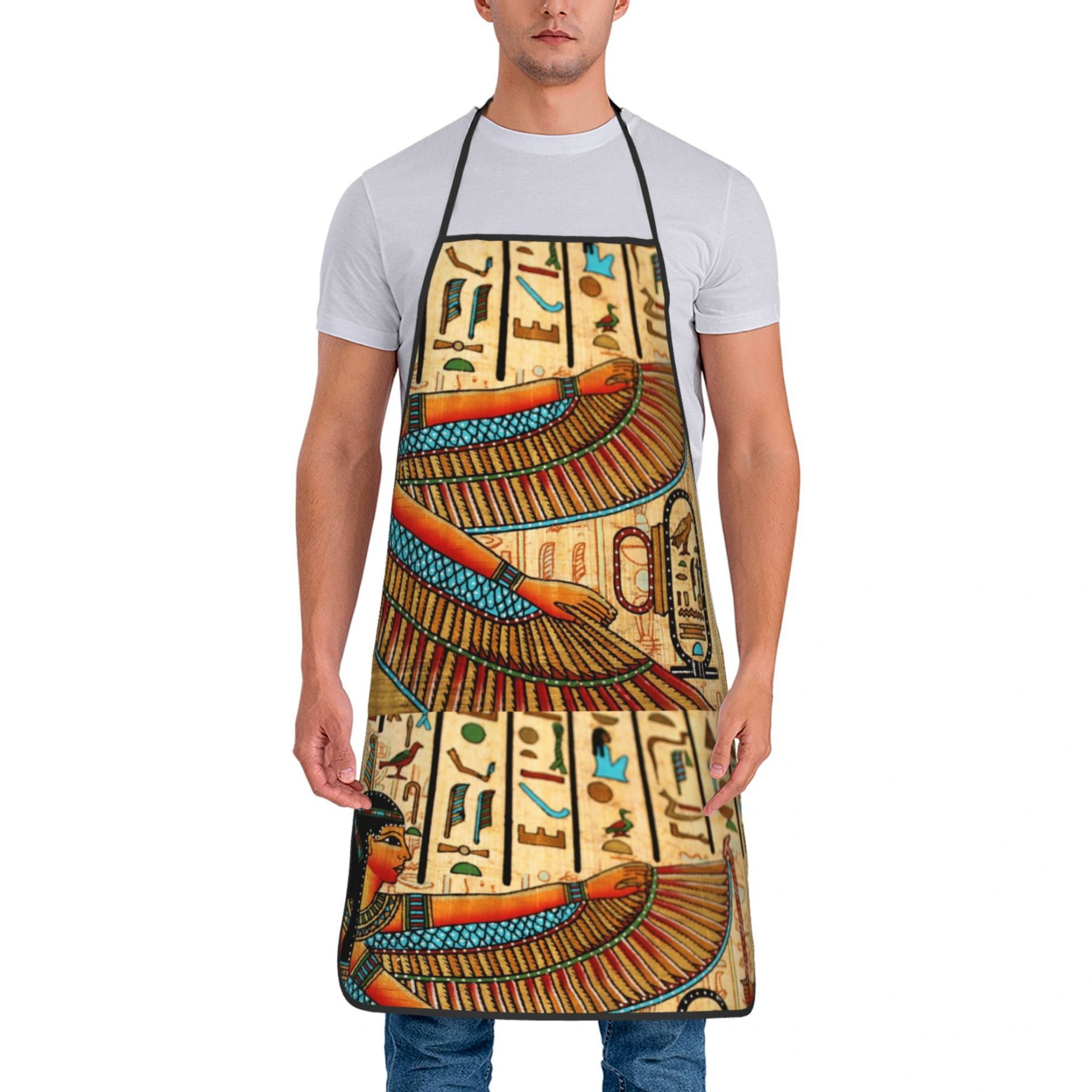 Egyptian Pharaoh Aprons for Women Men Waterproof Apron Kitchen Chef