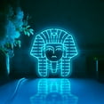thumbnail image 1 of Egyptian Pharaoh Led Light Box, Dimmable Neon-Like Light Signs USB Power for Wall Decor Bedroom Decoration, RGB Light (WxH) 11"x11", 1 of 5