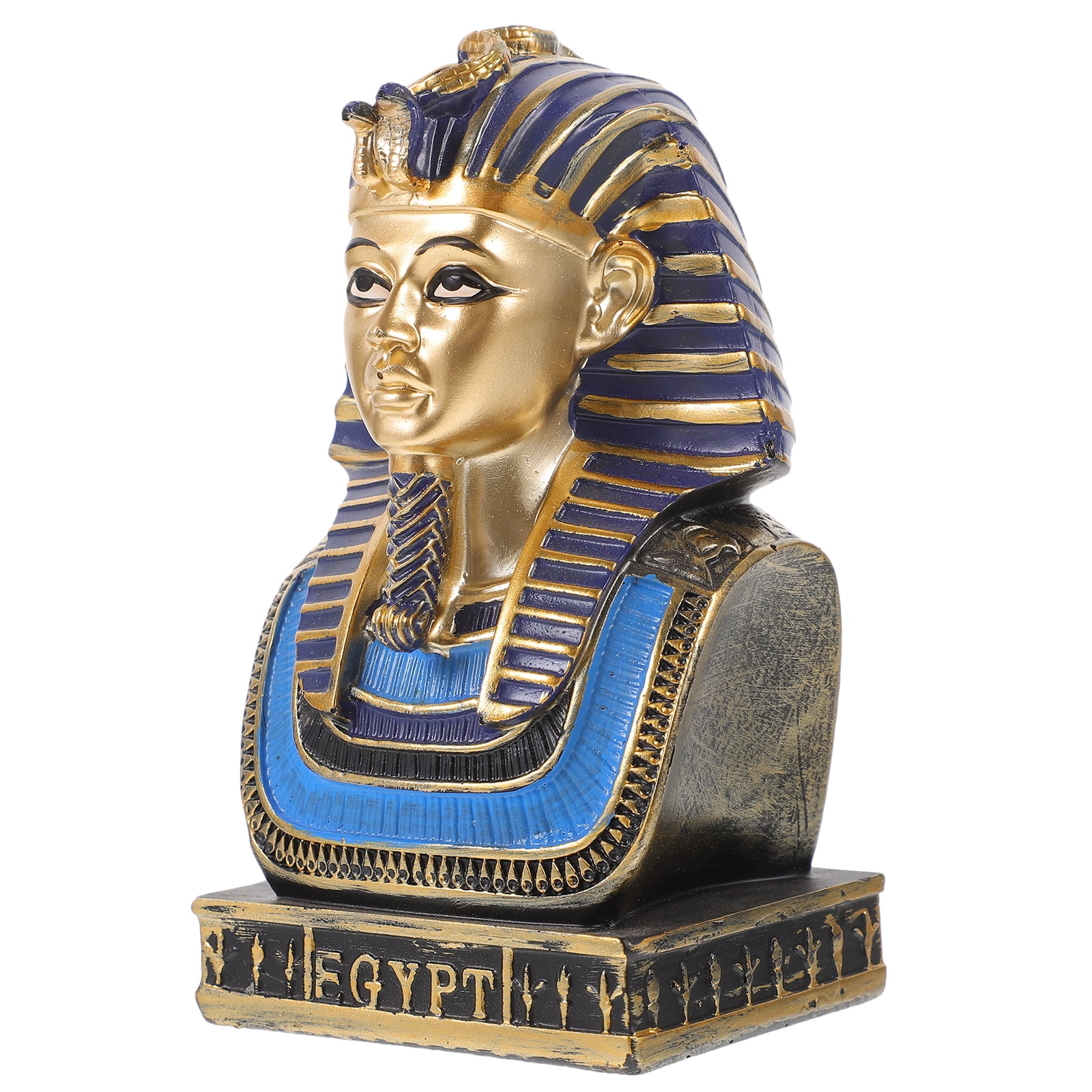 Egyptian Pharaoh Statue King Figurines Ancient Sculpture Ornaments ...