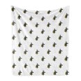 thumbnail image 1 of Egyptian Print Soft Flannel Fleece Throw Blanket, Head of an Indigenous Jackal Antiquities History, Cozy Plush for Indoor and Outdoor Use, 60" x 80", Yellow Black and Grey, by Ambesonne, 1 of 5