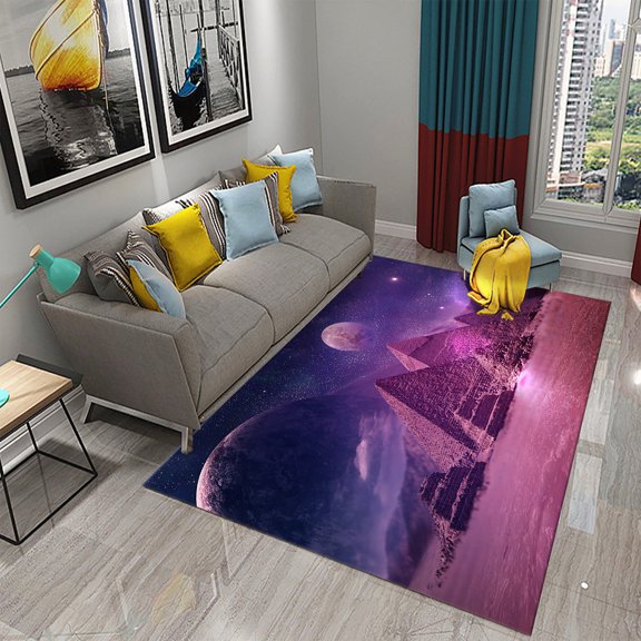 Egyptian Pyramid Carpet Desert Camel Pattern Rug Non Slip Comfort Yoga Mat Floor Carpet Home r Living Room Bedroom Bathroom