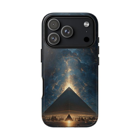 Egyptian Pyramid Glowing Celestial Sky Sacred Light Scene Phone Case with iPhone 17 to 11 Pro Max