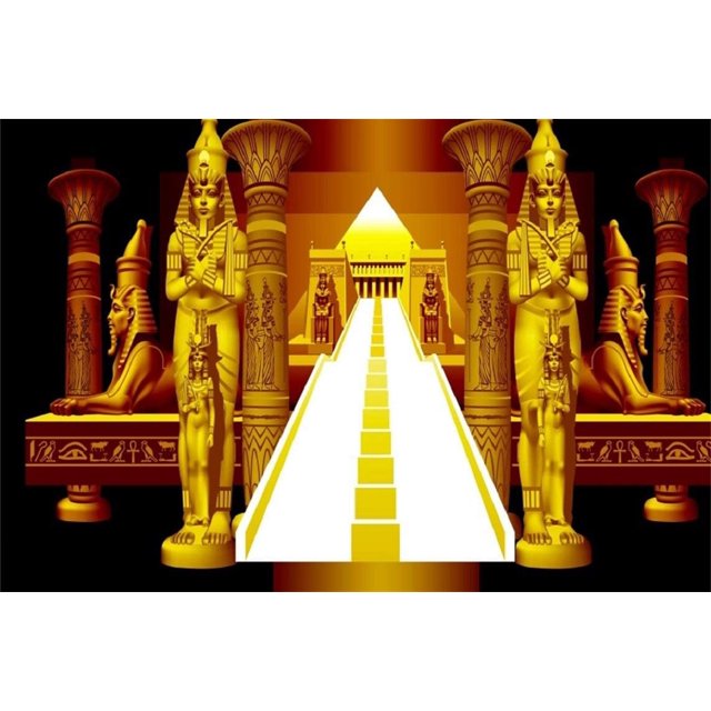 Egyptian Pyramids Sphinx Photography Backdrop Pharaoh Gold Egypt ...