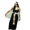 Egyptian Queen Cleopatra Women's FancyDress Costume, BlackGold Adult
