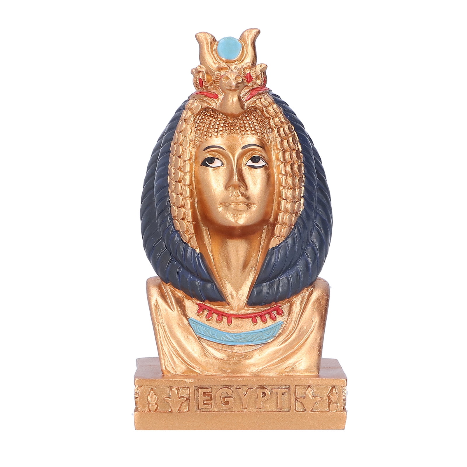 Egyptian Queen Head Statue Natural Resin Sturdy Durable Perfect Gift