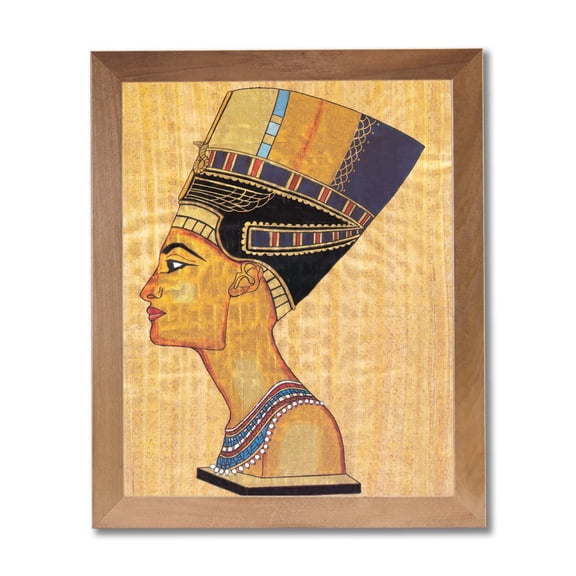 Egyptian Queen Kids Room Contemporary Wall Picture Honey Framed Art Print