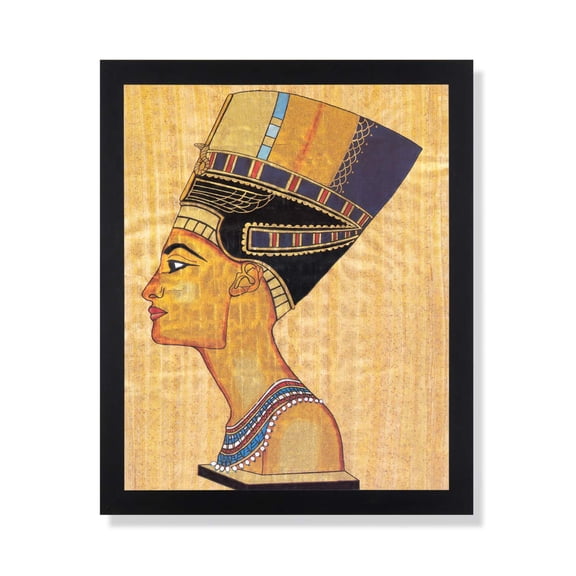 Egyptian Queen Wall Decor Kids Room Contemporary Picture Black Framed Art Print