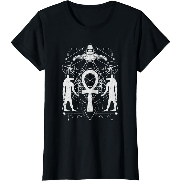 Egyptian Sacred Geometry Ankh Shirt Eye Of Horus Shirts Men T-Shirt Egyptian Sacred Geometry Ankh Shirt Eye Of Horus Shirts Men T-Shirt