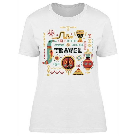 Egyptian Symbols T-Shirt Women -Image by Shutterstock, Female XX-Large