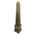 thumbnail image 1 of Egyptian Theme Obelisk Temple of Ra With Hieroglyphs 10" Tall Sculpture Figurine, 1 of 4