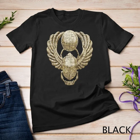 Egyptian Winged Scarab Beetle Ancient Culture Spiritual Art Shirt,for unisex up to 5XL