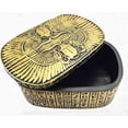 thumbnail image 1 of Egyptian Winged Scarab Ra Solar Amulet Hieroglyph Beautiful Jewelry Box Trinket, 1 of 4