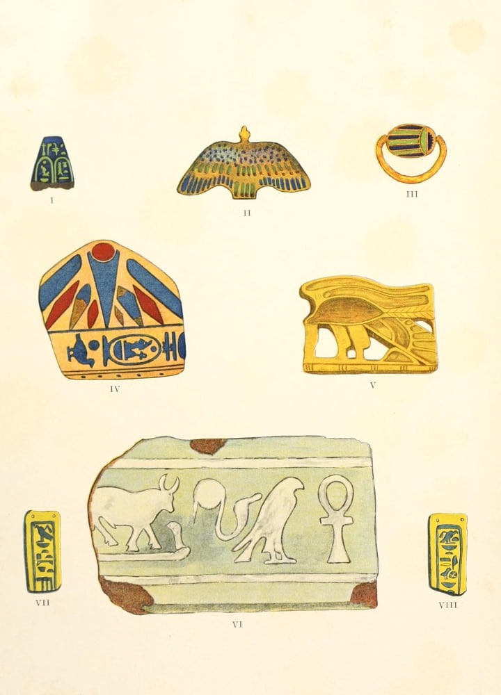 Egyptian antiquities in the Pier collection 1906 1 Canvas Art - Garrett Chatfield Pier (24 x 36)