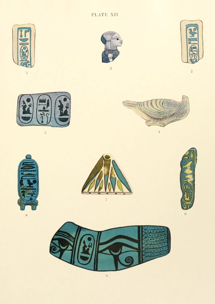 Egyptian antiquities in the Pier collection 1906 2 Canvas Art - Garrett Chatfield Pier (24 x 36)