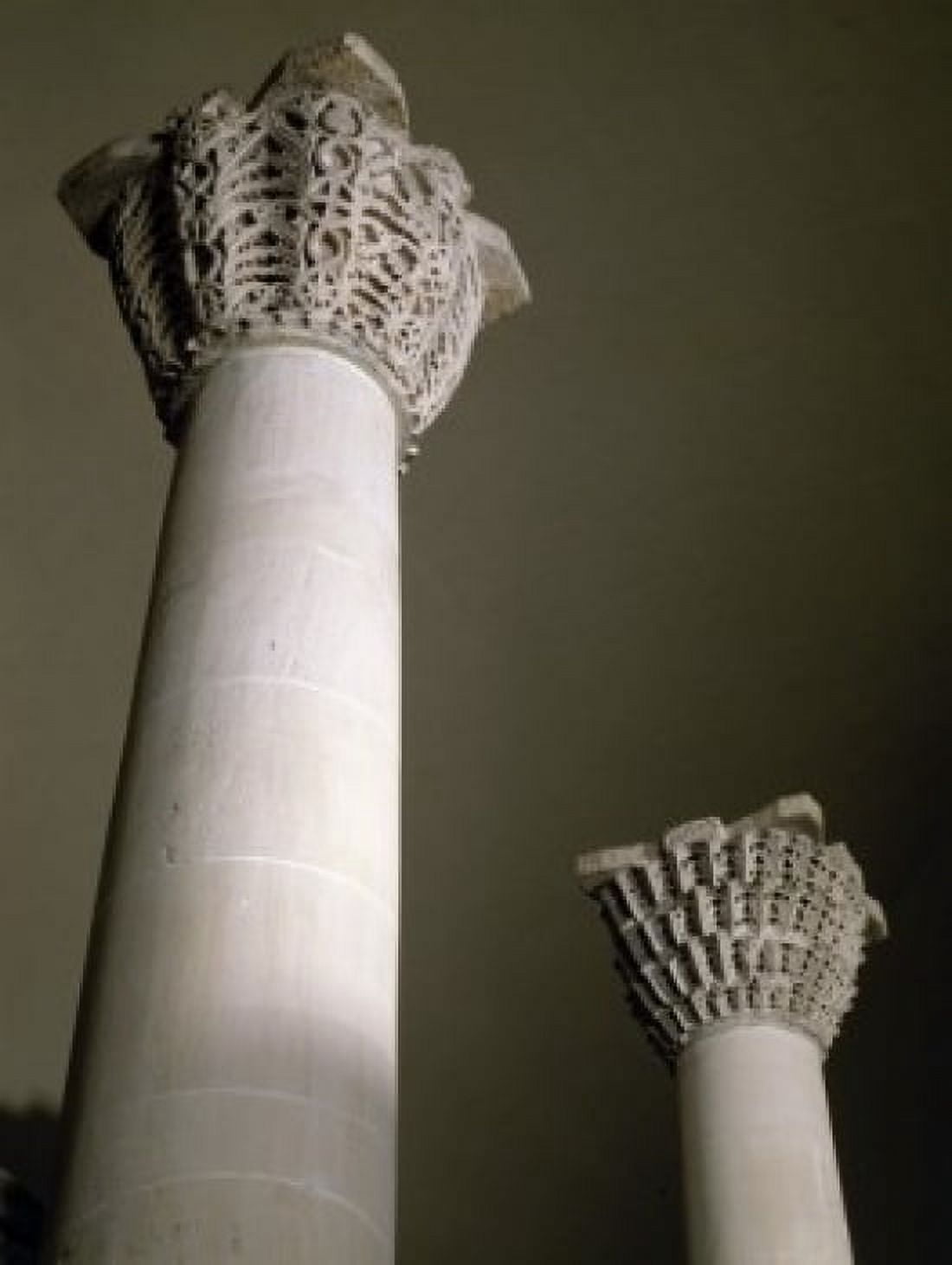 Egyptian columns from Baouit 7th-8th Century France Paris Musee du Louvre Canvas Art -  (18 x 24)