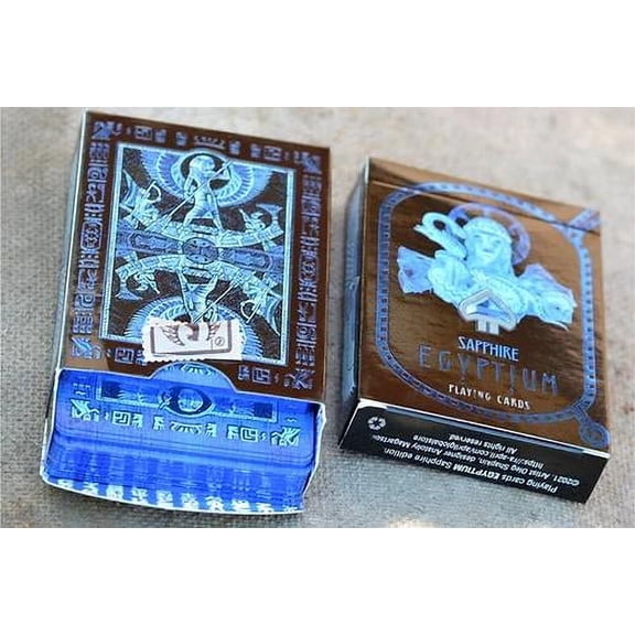 Egyptium Sapphire Edition Playing Cards by April GS