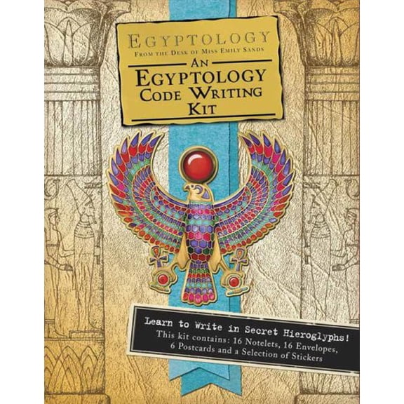 Pre-Owned Egyptology Code-Writing Kit: From the Desk of Miss Emily Sands [With Stickers and 16 Envelopes and 6 Postcards and 16 Sheets of Notepaper] (Ologies) Paperback