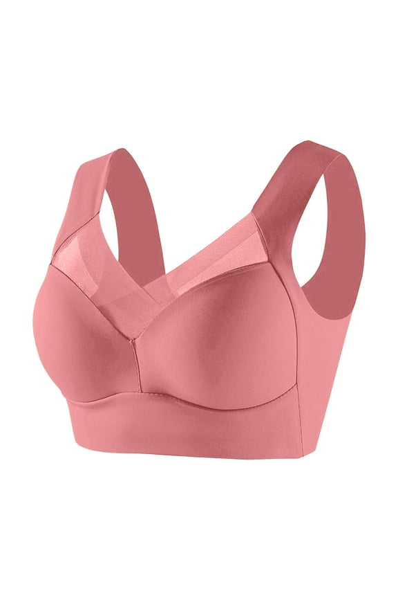 Plus Size Everyday Bras for Women Soft Sleep Wirefree Bras Full Coverage Bra L-6XL